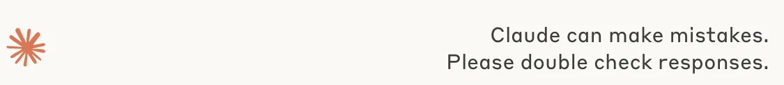 Claude disclaimer